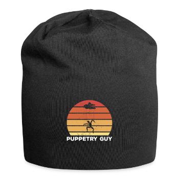 Puppetry Guy Puppeteer Ventriloquist - Jersey Beanie - black - Front