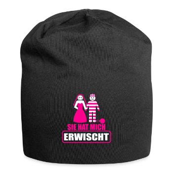Junggesellenabschied Polterabend JGA Männer - Jersey-Beanie - Schwarz - Vorne