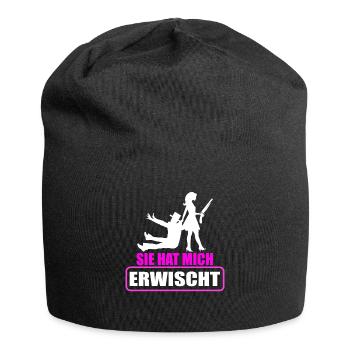 Junggesellenabschied Polterabend JGA Männer - Jersey-Beanie - Schwarz - Vorne