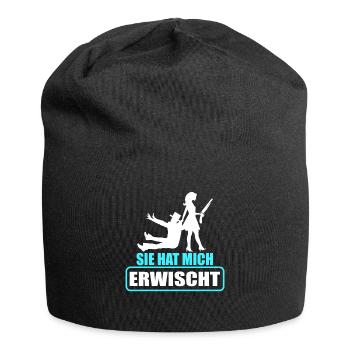 Junggesellenabschied Polterabend JGA Männer - Jersey-Beanie - Schwarz - Vorne