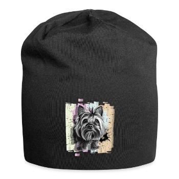 Yorkshire Terrier - Jersey Beanie - black - Front