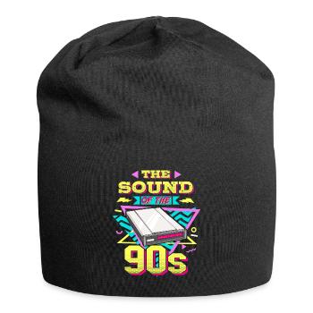 90er Nostalgie Retro 90er Einwahl Internet Vintage - Jersey-Beanie - Schwarz - Vorne