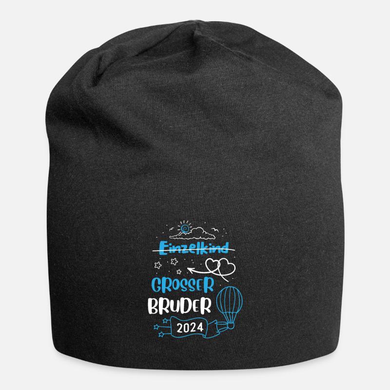 Großer Bruder 2024 - Jersey-Beanie - Schwarz