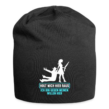 Junggesellenabschied Polterabend JGA Männer - Jersey-Beanie - Schwarz - Vorne
