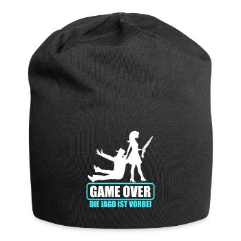 Junggesellenabschied Polterabend JGA Männer - Jersey-Beanie - Schwarz - Vorne