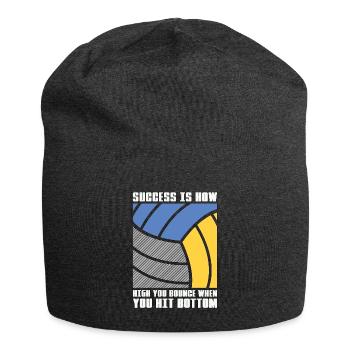 Beach Volleyball Success Is How High Beachball - Jersey-Beanie - Anthrazit - Vorne