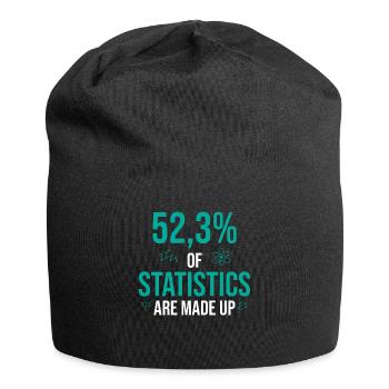 52% des statistiques sont inventées - Bonnet en jersey - noir - Devant