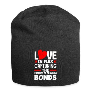 Love in Flux Capturing the Essence of Changing - Jersey-Beanie - Anthrazit - Vorne