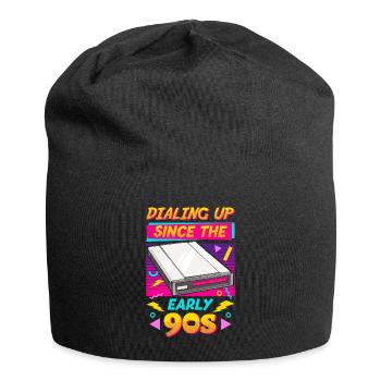 90er Jahre Nostalgie Retro 90er Jahre Dial Up - Jersey-Beanie - Schwarz - Vorne
