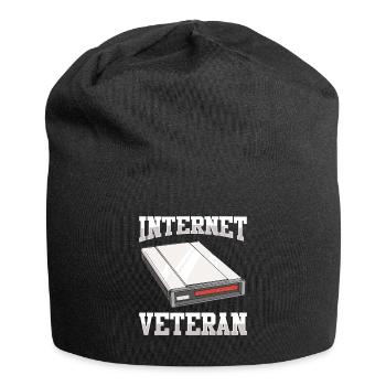90er Jahre Nostalgie Retro 90er Jahre Dial Up - Jersey-Beanie - Schwarz - Vorne