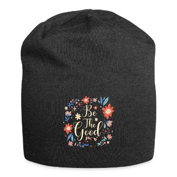 Sei der gute Bibelvers-Psalm - Jersey-Beanie - Anthrazit - Vorne
