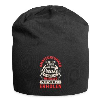 Amateurfunker machen keine Pause Funkamateur - Jersey-Beanie - Schwarz - Vorne