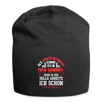 Amateurfunker arbeiten in der Hölle Funkamateur - Jersey-Beanie - Schwarz - Vorne