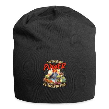 Captivating power of molten fire - Volcano - Jersey Beanie - black - Front