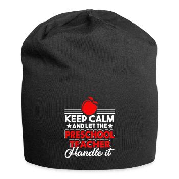 Preschool Teacher Preschool Teacher Handle It - Jersey Beanie - black - Front