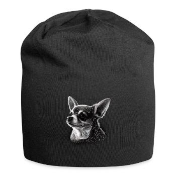 Chihuahua | Puppy Mom Funny Dog Cute Beautiful - Jersey Beanie - black - Front