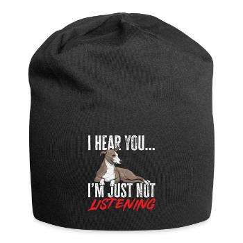 Italian Greyhound Greyhound Dogs - Jersey Beanie - black - Front