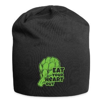 Eat Your Heart Out Artischocken Vegan - Jersey-Beanie - Schwarz - Vorne