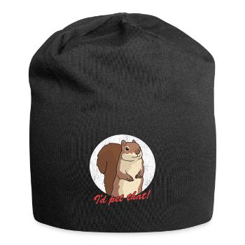 Cute Squirrel Squirrel Grey Squirrel Gift - Jersey Beanie - black - Front