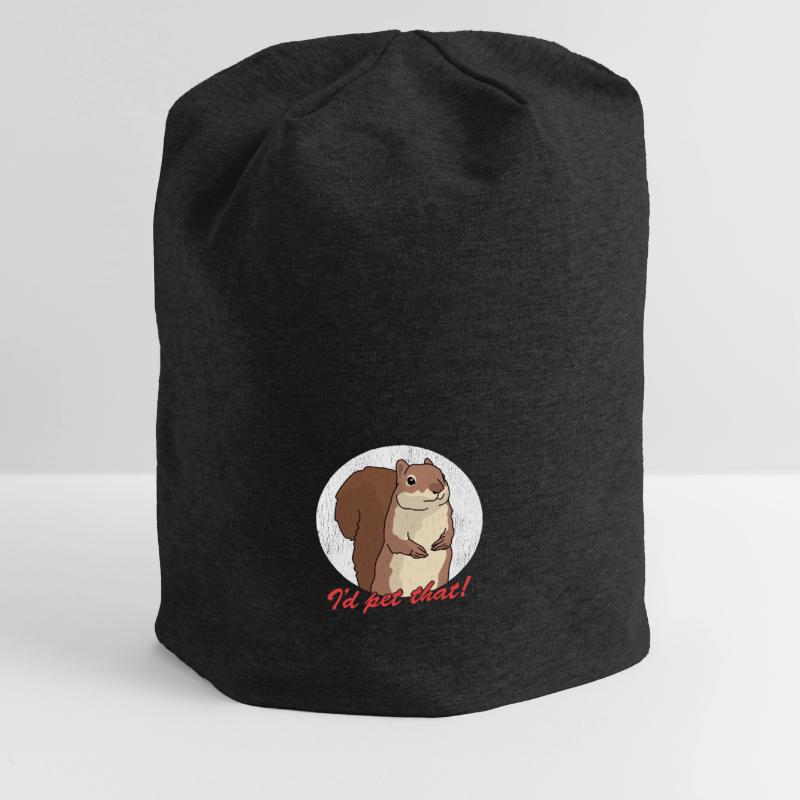 Süßes Eichhörnchen Hörnchen Grauhörnchen Geschenk Jersey-Beanie
