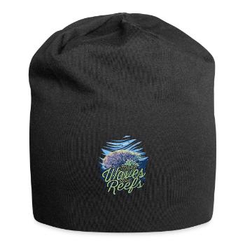 Make waves, save reefs - Reef - Jersey Beanie - black - Front
