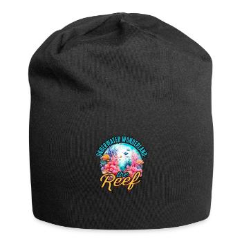 Unterwasser-Wunderland: Das Riff - Reef - Jersey-Beanie - Schwarz - Vorne