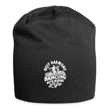 Reef harmony: Dancing with marine life - Reef - Jersey Beanie - black - Front