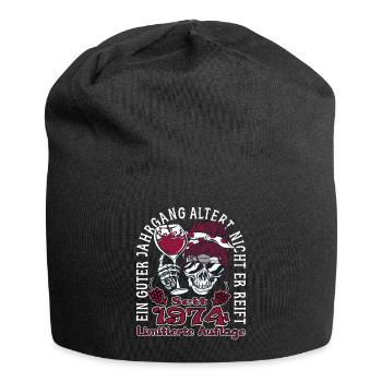 49. Geburtstag 1974 49er Guter Jahrgang - Jersey-Beanie - Schwarz - Vorne