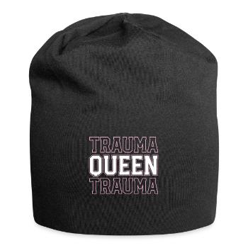 Trauma Queen Trauma Nurse ER Emergency Room Nurse - Jersey Beanie - black - Front
