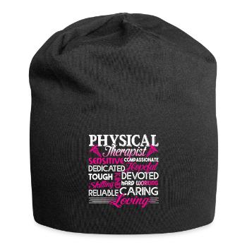 Physical Therapist Physical Therapist Loving - Jersey Beanie - black - Front