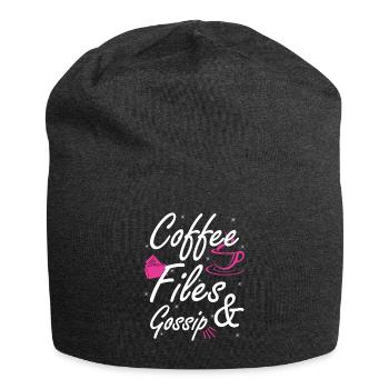 Café, dossiers et potins - Agent RH - Bonnet en jersey - charbon - Devant