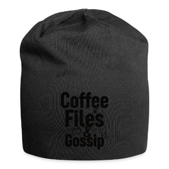 Café, dossiers et potins - Agent RH - Bonnet en jersey - noir - Devant