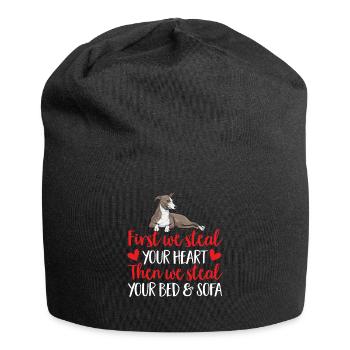 Italian Greyhound Greyhound Dogs - Jersey Beanie - black - Front