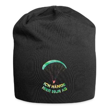 Gleitschirmflieger Ich Hänge hier nur Ab - Jersey-Beanie - Schwarz - Vorne