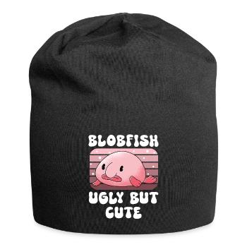 Meeresbiologe Tiefseefisch Blobfisch Ozean - Jersey-Beanie - Schwarz - Vorne