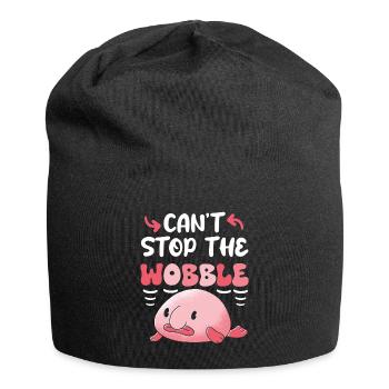 Meeresbiologe Tiefseefisch Blobfisch Ozean - Jersey-Beanie - Schwarz - Vorne