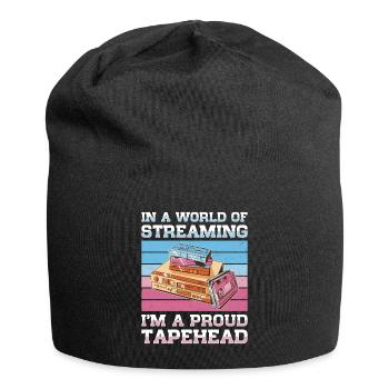 Vintage Movie Lover Retro Vhs Cassette 80s 90s - Jersey Beanie - black - Front