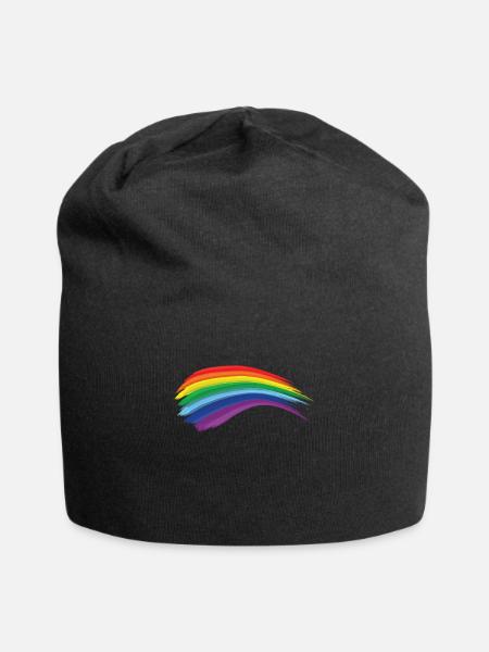 Regenbogen LGBTQ Homosexuell Gay - Jersey-Beanie - Schwarz