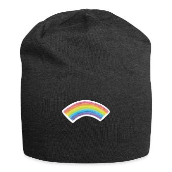 Regenbogen Zeichnung LGBTQ Homosexuell - Jersey-Beanie - Anthrazit - Vorne