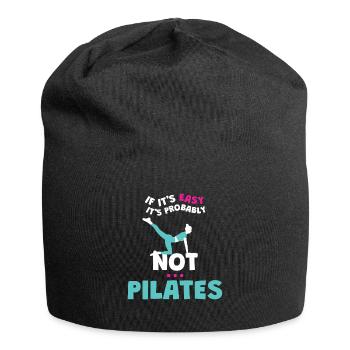 Si c’est facile, ce n’est probablement pas du Pilates - Bonnet en jersey - noir - Devant