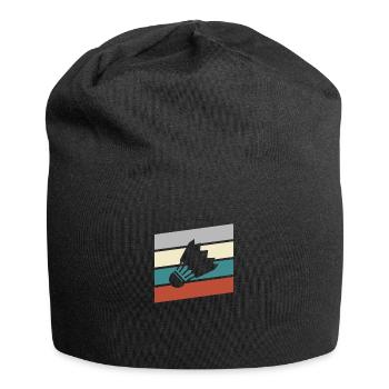 Federball Retro - Jersey-Beanie - Schwarz - Vorne