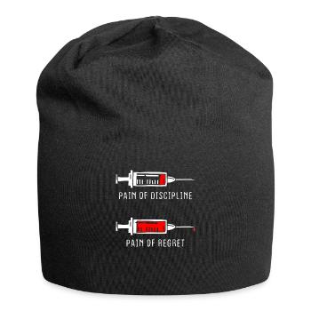 Douleur de la discipline Regret Discipline Fitness Succès - Bonnet en jersey - noir - Devant