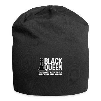 Chess Chess Board Checkmate Chess Player - Jersey Beanie - black - Front