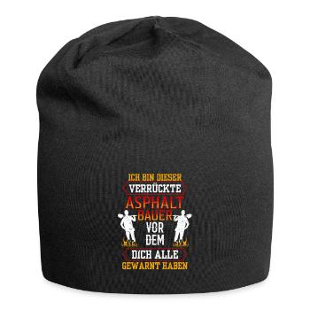 Dieser Verrückte Asphaltbauer Straßenbauer - Jersey-Beanie - Schwarz - Vorne