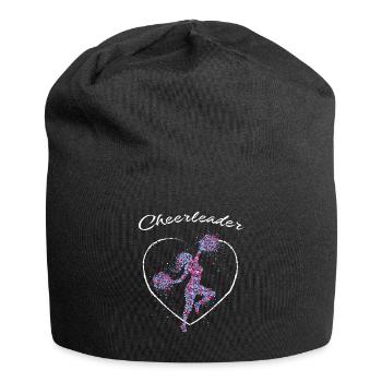 Cheerleader Cheerleading Meisterschaft Wettbewerb - Jersey-Beanie - Schwarz - Vorne