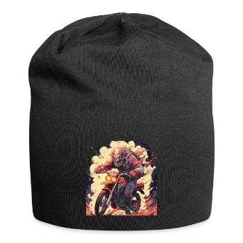 Skull Totenkopf Motocross Dirtbike - Jersey-Beanie - Schwarz - Vorne