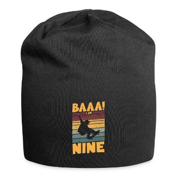 Baaa! I am nine - Jersey-Beanie - Schwarz - Vorne
