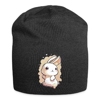 Lapin Lapin Animal Lapin - Bonnet en jersey - charbon - Devant