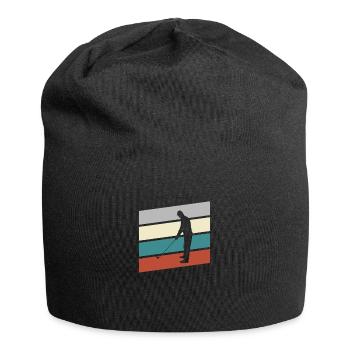 Golf Retro - Jersey-Beanie - Schwarz - Vorne