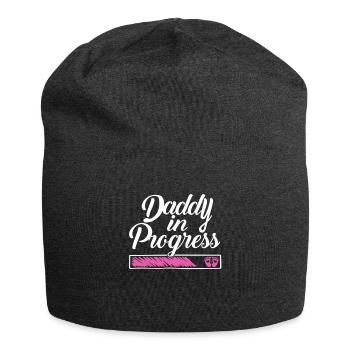 Pregnancy 2023 - Daddy Work in progress - - Jersey Beanie - charcoal grey - Front